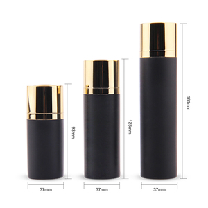 Emballage de soins de la peau Garrafa Sem Ar Lotion cosmétique or <span class=keywords><strong>noir</strong></span> 15 30ml flacon pompe sans air en acrylique, flacon pompe sans air <span class=keywords><strong>rond</strong></span> de 30ml - Product Image 3