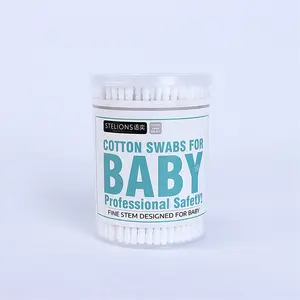 Coton-tige à double spirale pour bébé, coton-tige en papier ultra-fin, nouveau-né, santé