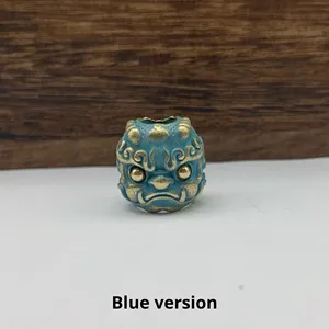 Pulsera de Cobre Puro con Cuentas y Colgante de Cuchillo Militar de Latón, Accesorio para Teléfono Móvil Pixiu - Fidget Spinners Metálicos Hechos a Mano - Product Image 6