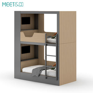 Двухъярусная кровать для общежития на 2 и <span class=keywords><strong>4</strong></span> человек, двухъярусная кровать для конфиденциальности, двухъярусные капсульные кровати с горкой - Product Image 1