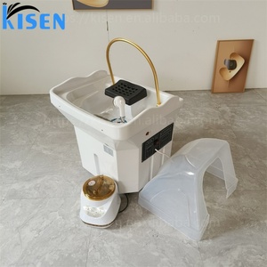Kisen Portable 60L Water Tank Hot Sale Beauty Salon Furniture Height Adjustable Hair Washing Sink Pipeless Shampoo Basin Bowl - Product Image 6