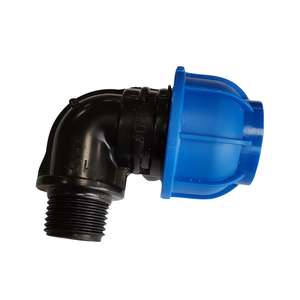 Alta presión 25MM X 1 Rosca macho Codo Suave Transporte de fluidos industriales Compresión Accesorios de tubería agrícola - Product Image 5