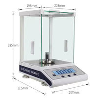 100g 200g 300g 500g Balance électronique de pesage numérique Balance analytique de laboratoire de bijoux de précision