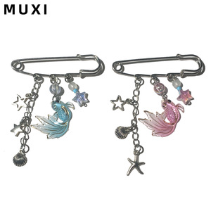 Dễ thương và ngọt ngào Ins gió rõ ràng mới Nhật Bản 3D cá vàng sao Trâm - Product Image 1