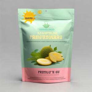 Pochette à fond plat personnalisée <span class=keywords><strong>en</strong></span> plastique <span class=keywords><strong>et</strong></span> aluminium avec fermeture éclair, barrière aromatique, qualité alimentaire, pour noix de cajou - Product Image 1