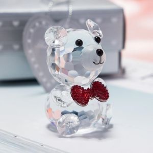 Figurines ourson en cristal ornements faveurs de mariage cadeaux de baptême pour bébé garçon fille Souvenirs de douche de bébé - Product Image 5