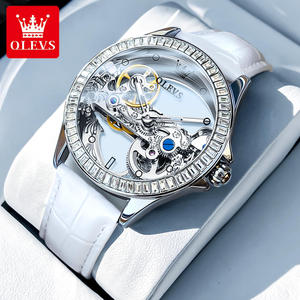 Per OLEVS 6699 donna Logo personalizzato orologio meccanico scheletro cinturino in acciaio chiaro automatico Tourbillon quarzo basso Casual orologio da donna - Product Image 5