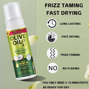 <span class=keywords><strong>Mousse</strong></span> coiffante à l'huile d'olive et <span class=keywords><strong>de</strong></span> noix <span class=keywords><strong>de</strong></span> coco pour un coiffage longue durée et volumineux - Product Image 3