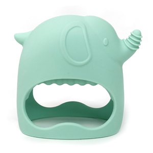 Wolife diseño Original Bpa libre personalizado silicona elefante forma divertido bebé mordedor juguete bebé silicona mordedor - Product Image 2
