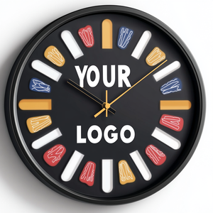 Reloj de Pared Personalizado con Foto y Texto, Borde Blanco, Diseño Retro, Silencioso, Sin Tictac, de Cuarzo, Regalo de Cumpleaños o Boda - Product Image 3
