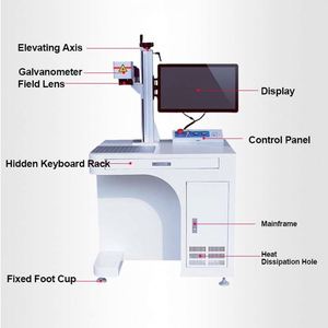 WLD DIY20W/30W/50W Máquina de marcado láser de metal para fibra de plástico Placa de acero al carbono de acero inoxidable Durable y versátil - Product Image 3