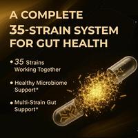 Capsules de probiotiques OEM 100 milliards de UFC, 35 souches, prébiotiques, enzymes digestives, soutien immunitaire intestinal, complément alimentaire