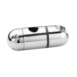 Support coulissant en ABS chromé pour tringle de rideau de douche de 18 mm, longueur 12 cm - Product Image 1