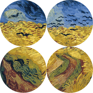 Phong cảnh Van Gogh wheatfield với quạ nổi tiếng thế giới vải in tranh sơn dầu sinh sản Van Gogh handmade - Product Image 5