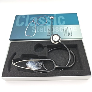 Estetoscopio Médico Profesional Clásico de Acero Inoxidable de Doble Cabeza para Uso en Clínicas, Doctores, Enfermeras, Adultos, Pediatría y Cardiología - Product Image 1