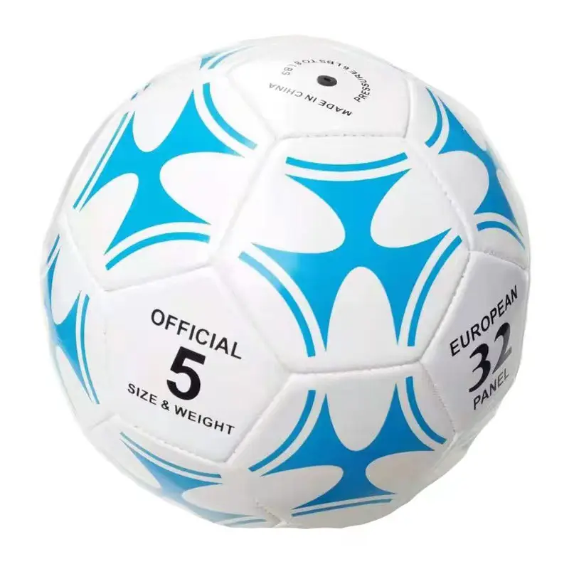 Ballon de football taille 2,3,4,5 avec aiguille de pompe classique blanc noir PVC tissé serré pour la pratique d'entraînement de jeu de ligue de garçon de jeunesse