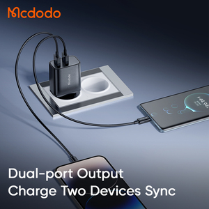 Adaptateur de voyage Mcdodo 507 12W Kit de <span class=keywords><strong>chargeur</strong></span> 2USB avec câble USB-C 3A 1M <span class=keywords><strong>Chargeur</strong></span> rapide pour iPhone15 Xiaomi Samsung Oppo Android - Product Image 3