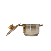 6 pièces 18-20-24cm batterie de cuisine en acier inoxydable casseroles avec poignées pour la cuisine à domicile