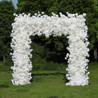 Arche de ballons en aluminium durable et moderne de 10x8 pieds, support de fleurs pour mariage, anniversaire, baby shower