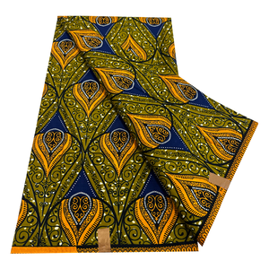 Tissu Africain Imprimé en Coton de Haute Qualité, Style Ankara, 6 Yards de <span class=keywords><strong>Pagne</strong></span> Africain en Cire Hollandaise, Fourniture d'Usine - Product Image 2