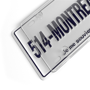 Nuevo Escudo de cubierta de coche, marco transparente para matrícula, accesorios modificados para automóviles de alta calidad, cubierta protectora para matrícula - Product Image 4