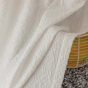 Rideau de fenêtre <span class=keywords><strong>transparent</strong></span> blanc français de luxe moderne haut de gamme plissé transmettant la lumière <span class=keywords><strong>Non</strong></span> <span class=keywords><strong>transparent</strong></span> vie privée améliorée - Product Image 2