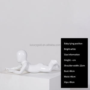 Mannequin enfant blanc brillant en plastique, mannequin enfant, mannequin enfant pour magasin, mannequins enfants, mannequins enfants corps entier pour vêtements pour enfants - Product Image 3