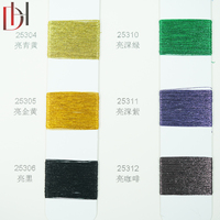 High-quality Dihong Brand Viscose/Polyester Blended Metallic Spun Yarn 30NM Count Double Twist Dyed Silky Yarn Model DHSX068