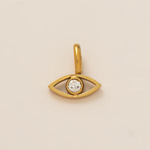 Pendentif de série alimentaire transfrontalier collier anneau vivant station indépendante collier pendentif rond pendentif couleur or 18 carats - Product Image 6