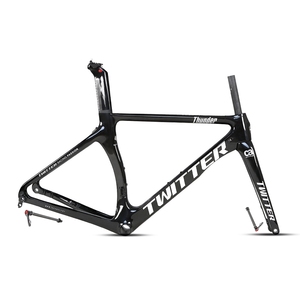 Cadre de vélo de route en fibre de carbone, 38mm, largeur 700c, avec support de freins à disque - Product Image 5