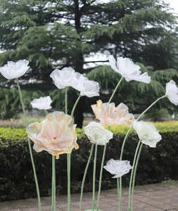 Flores Gigantes de Amapola de Organza de Seda Artificial, Color y Tamaño Personalizables, para Bodas Románticas, Día de la Madre, Navidad, Decoración del Hogar y Escaparates - Product Image 6