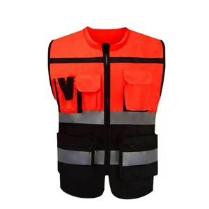 Men's ANSI Class 2 Safety Vest with Heavy Duty Stitching Phone Pocket Customizable Logo Construction Pockets for Surveyor - Product Image 3