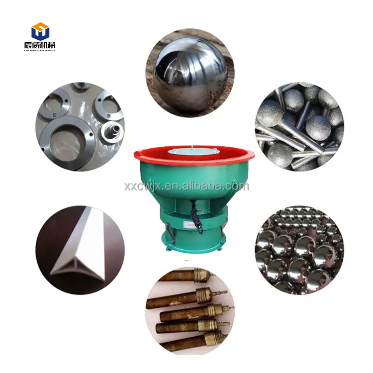 Polidor automático de cerâmica para peças metálicas, máquina de polimento vibratório de alumínio e superfície, acabamento rebarbador
