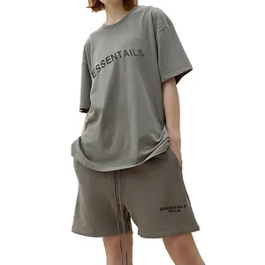 Individuelle Mode Übergröße Damenbekleidung Markenhersteller Übergröße schwergewichtig Baumwolle Unisex Y2K essentials T-Shirt für Herren