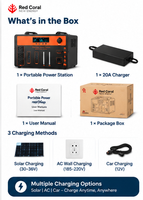 Centrale Électrique Portable OEM 2500W 2900Wh au Lithium Fer Phosphate, Générateur Solaire à Onde Sinusoïdale Pure pour Camping-Car, Voyage, Extérieur et Urgences