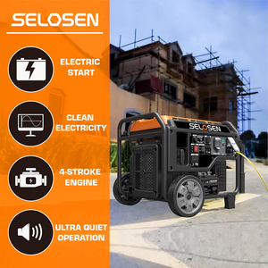 Portable Gasoline <b>Generator</b> Open Frame <b>Gas</b> Powered Engine Start Ultra Lightweight for Backup Home Use Job HSAMZ-Portable <b>Gas</b> <b>Gas</b> - Product Image 2