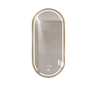 Grand miroir d'habillage moderne arqué à cadre métallique complet Vente à chaud de meubles de ménage debout au sol pour la vie décorative
