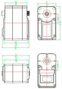 Servo Digital Inteligente Feetech <span class=keywords><strong>Dynamix</strong></span> SCS215 DoF Pan Tilt con Soporte Metálico Completo para la Construcción de Brazos Robóticos y Cámaras PTZ - Product Image 5