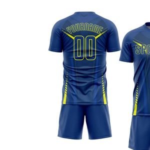 Nouvel ensemble de maillots de football personnalisés pour hommes, uniforme de football à manches courtes, vêtements de sport d'équipe, tenue d'entraînement respirante avec short - Product Image 3
