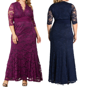<span class=keywords><strong>Abiti</strong></span> da <span class=keywords><strong>sposa</strong></span> eleganti stile Vintage vita a mezza manica con collo a V Maxi pizzo per festa di nozze <span class=keywords><strong>taglie</strong></span> forti <span class=keywords><strong>abiti</strong></span> da festa - Product Image 2