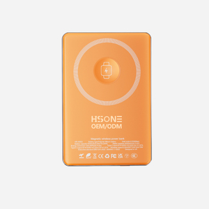 Banque d'alimentation magnétique sans fil en aluminium W002C 20W avec écran LED, ultra-mince, haute capacité, charge rapide pour plusieurs appareils - Product Image 2