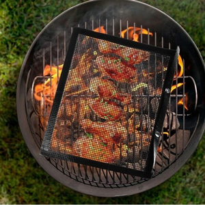 Énormes réductions d'usine : Sacs de cuisson en maille pour barbecue de qualité supérieure, réutilisables, antiadhésifs en PTFE, pour grillades ou four - Product Image 5