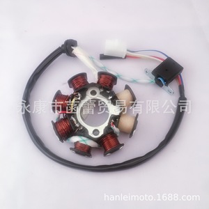 Bobina de Encendido Doble para Motocicleta de Carreras, Ocho Bobinas de 0 Grados para Motocicletas de Cuatro Tiempos y 50cc, Embalaje en Caja - Product Image 4