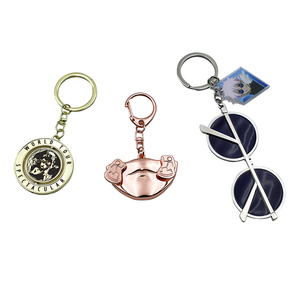 Personalized Cartoon Anime <b>Cute</b> Translucent Eyeglass <b>Sunglasses</b> Keychain with Acrylic Character Pendant - Product Image 4