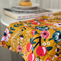 WML036 Serviettes en coton imprimées réactives personnalisées, torchons de cuisine entièrement imprimés, chiffons décoratifs suspendus, essuie-vaisselle pour la maison