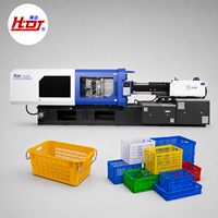 Haida Hd450l Horizontale Kunststof Spuitgietmachine Voor Het Maken Van Fruitmand-Opslagkratten Verwerkt Huisdier Abs Pp Pc-Motor