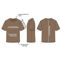 T-shirt Homme Premium en Maille Gaufrée Épaisse Respirante avec Logo Frontal Texture Vintage Manches Courtes Col Décontracté Coupe Ample Streetwear