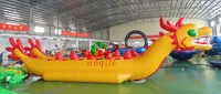 Bateau Dragon Gonflable pour Sports Nautiques Extravagants, Bateau Banane Remorquable Certifié CE, Couleur Personnalisée, Équipement de Jeu Aquatique Extérieur