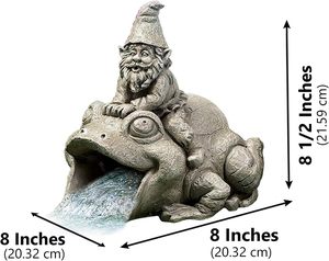 <span class=keywords><strong>Extensión</strong></span> <span class=keywords><strong>de</strong></span> tubo <span class=keywords><strong>de</strong></span> desagüe con diseño <span class=keywords><strong>de</strong></span> gnomos y ranas para decoración exterior - Product Image 2