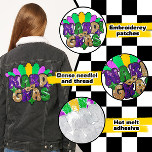 <span class=keywords><strong>Patch</strong></span> brodé en sequins et chenille pour le Mardi Gras 2026, motifs de masque, couronne et plumes, <span class=keywords><strong>patch</strong></span> thermocollant personnalisable pour sacs, vestes et chapeaux - Product Image 5